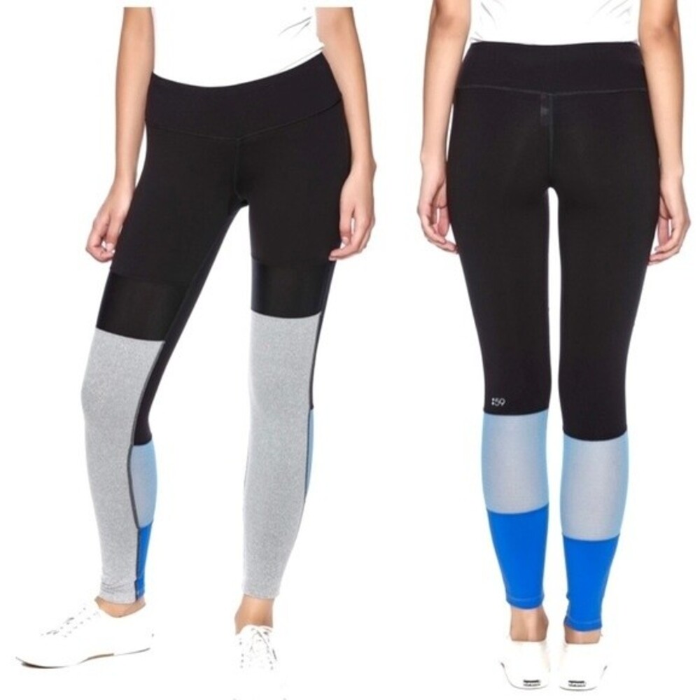 Splits59 Simione Colorblock Black Blue Leggings S